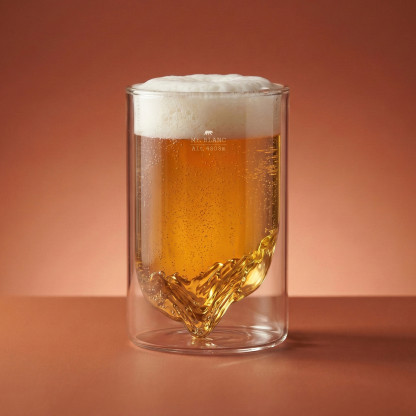 Mont Blanc Double-Wall Glass TOPOGRAPHIC