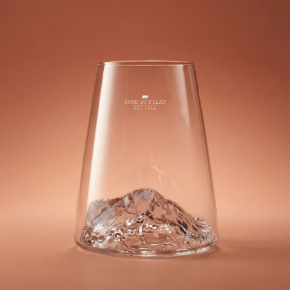 Long Drink Glass TOPOGRAPHIC:  Dune of Pilat