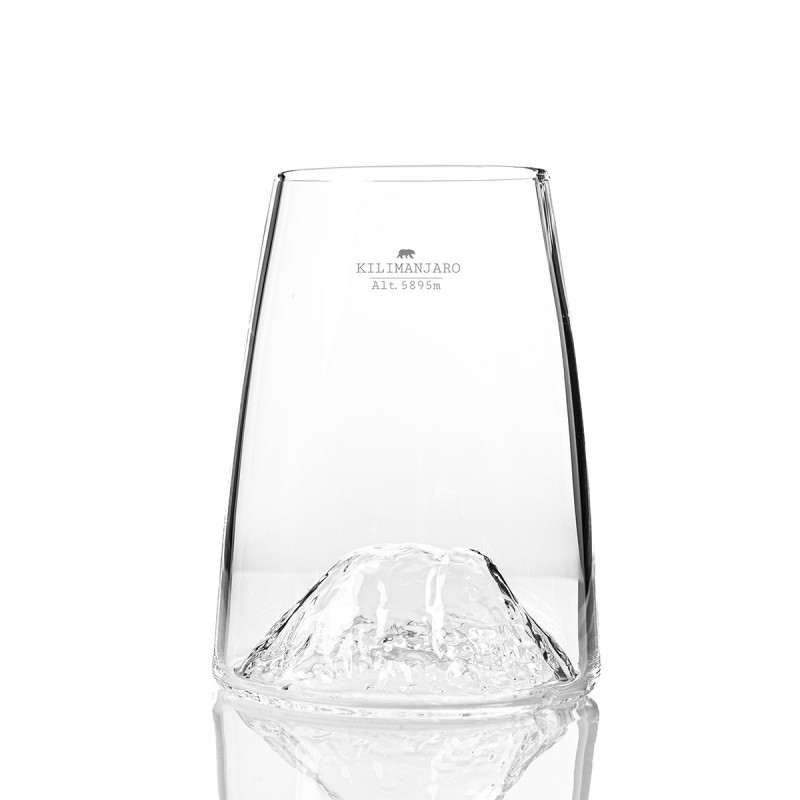 Verre design TOPOGRAPHIC : Kilimanjaro