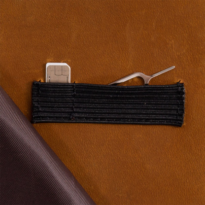 Leather passport cover for travel