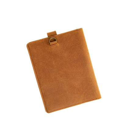 Leather passport cover for travel