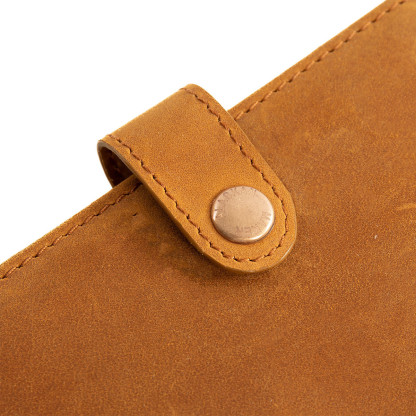 Leather passport cover for travel