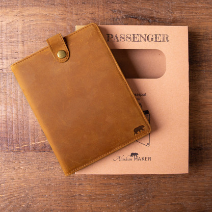 Protège passeport en cuir pour voyager
