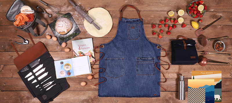 Tablier de cuisine Les petits cœurs de Mamie - LES JOLIS CADEAUX